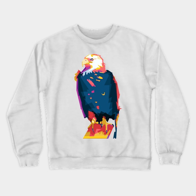 Eagle Colorful Crewneck Sweatshirt by Shuriken